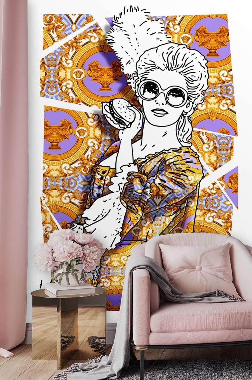 Fototapete, Glamour Woman Abstrakt