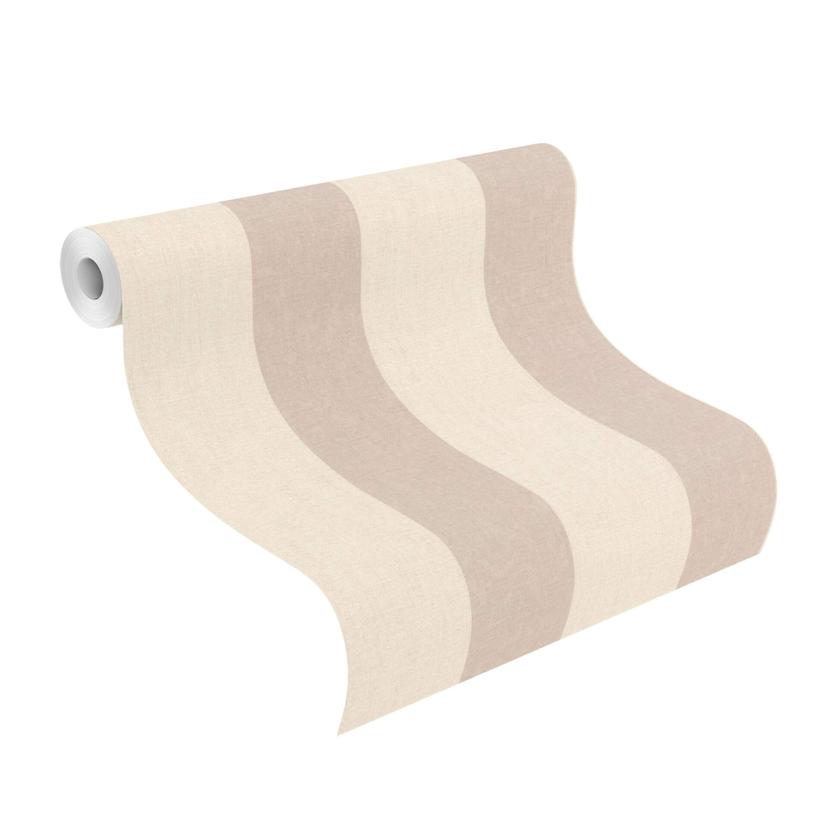 Rasch Papier peint intissé à motifs Florentine III marron clair lin