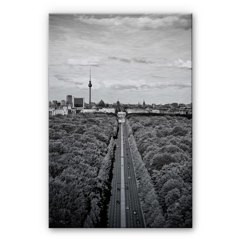 Berlin Skyline – print på aluminium (Alu-Dibond)