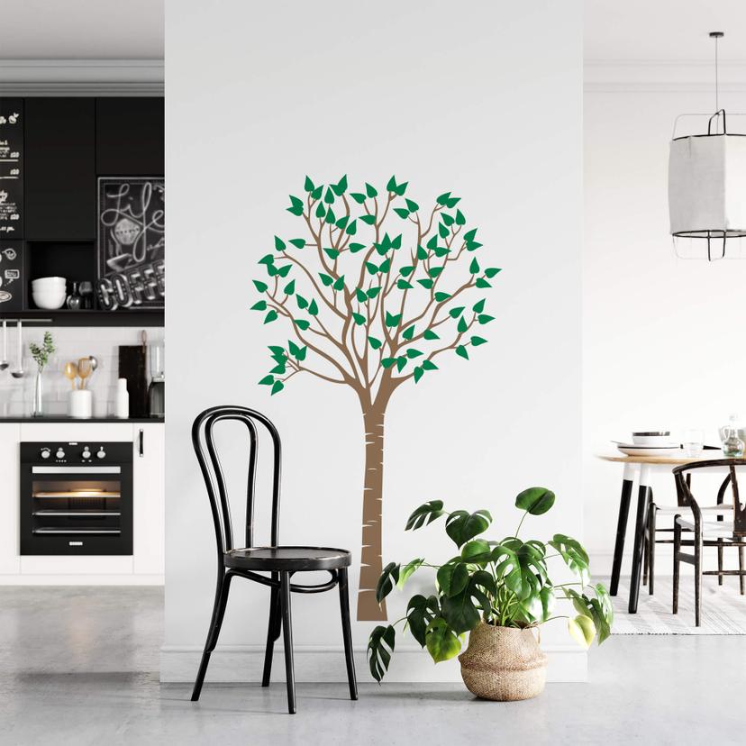 Sticker mural - Arbre de tronc mince