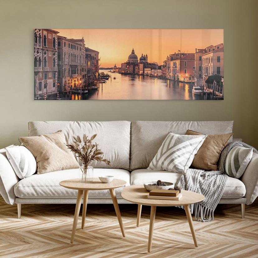 Stampa su vetro acrilico Tramonto a Venezia - Zhang