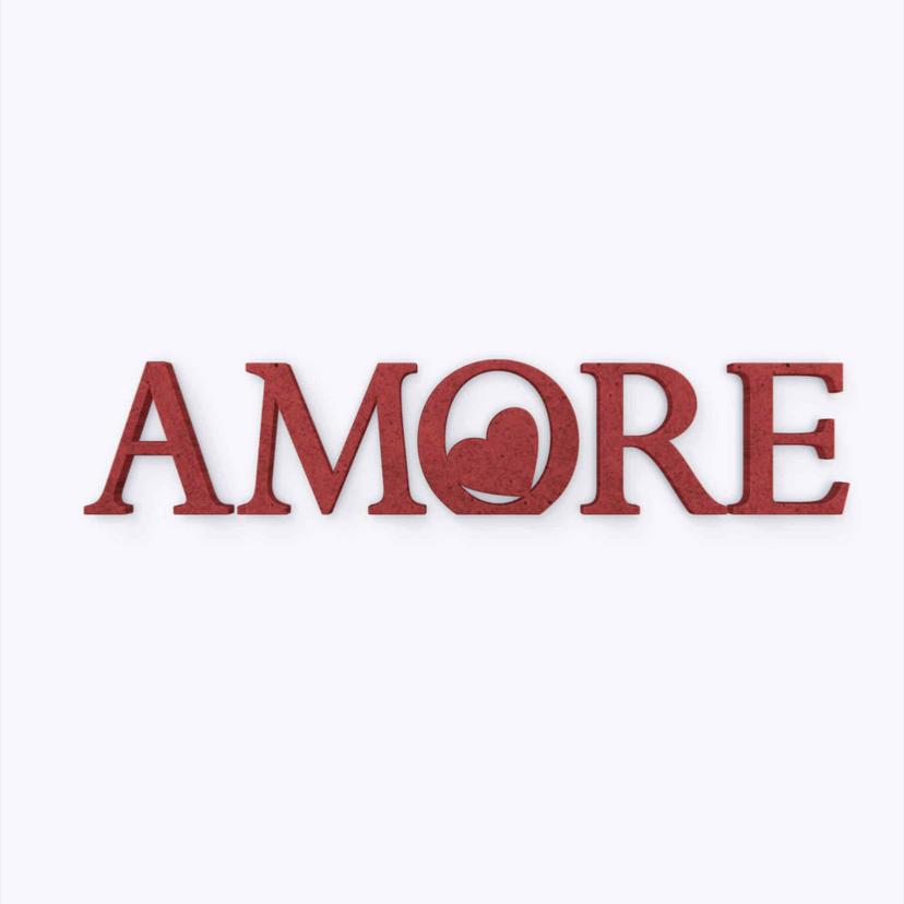 Scritta in MDF - Amore 02