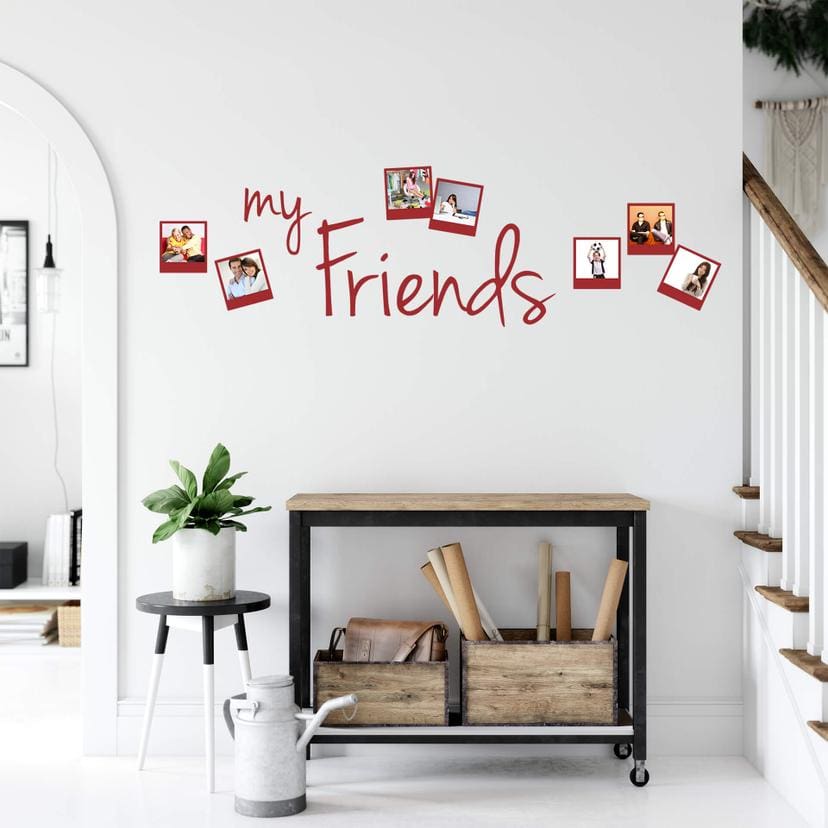 Sticker mural - My friends avec place pour des photos