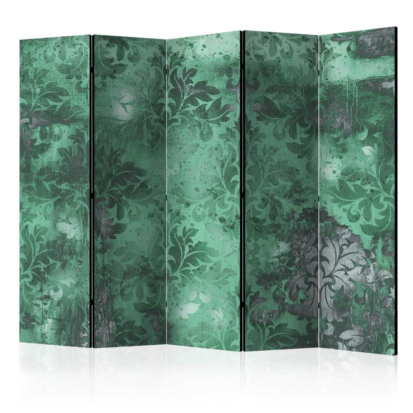 Divisorio per sala - Memoria verde smeraldo, 3 pezzi