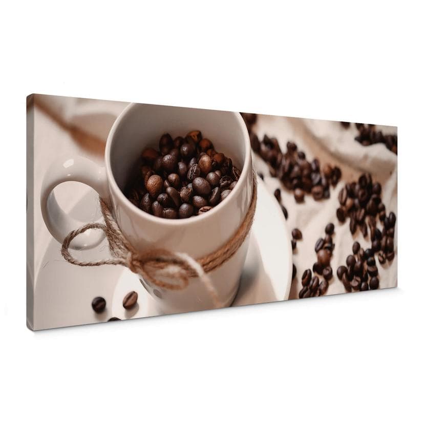 Canvas Koffie Magie - Panorama