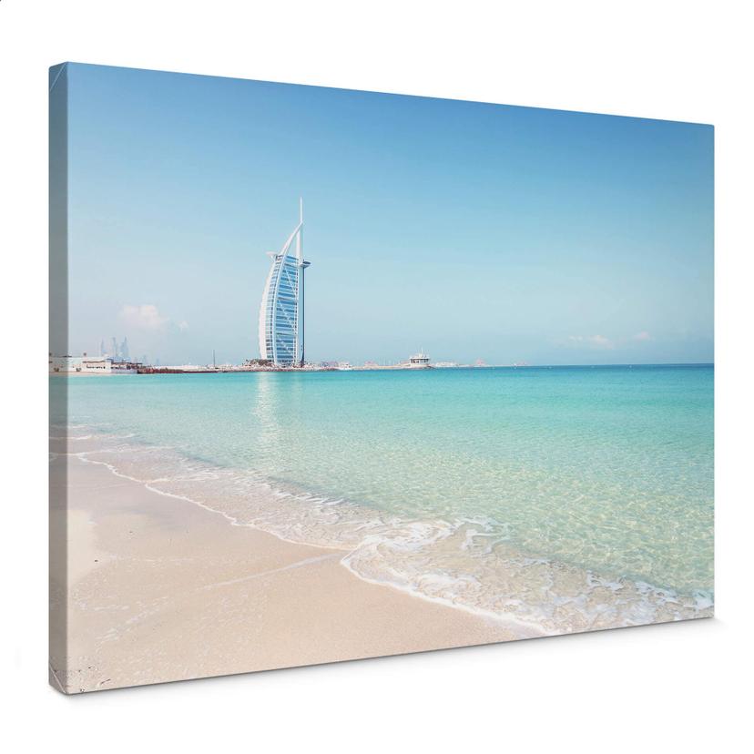 Lienzo Colombo - En la playa de Dubai