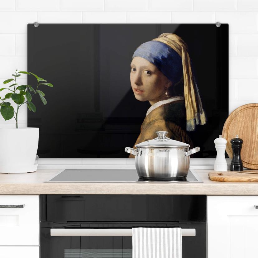Stænkplade - Vermeer - Pigen med perleørering