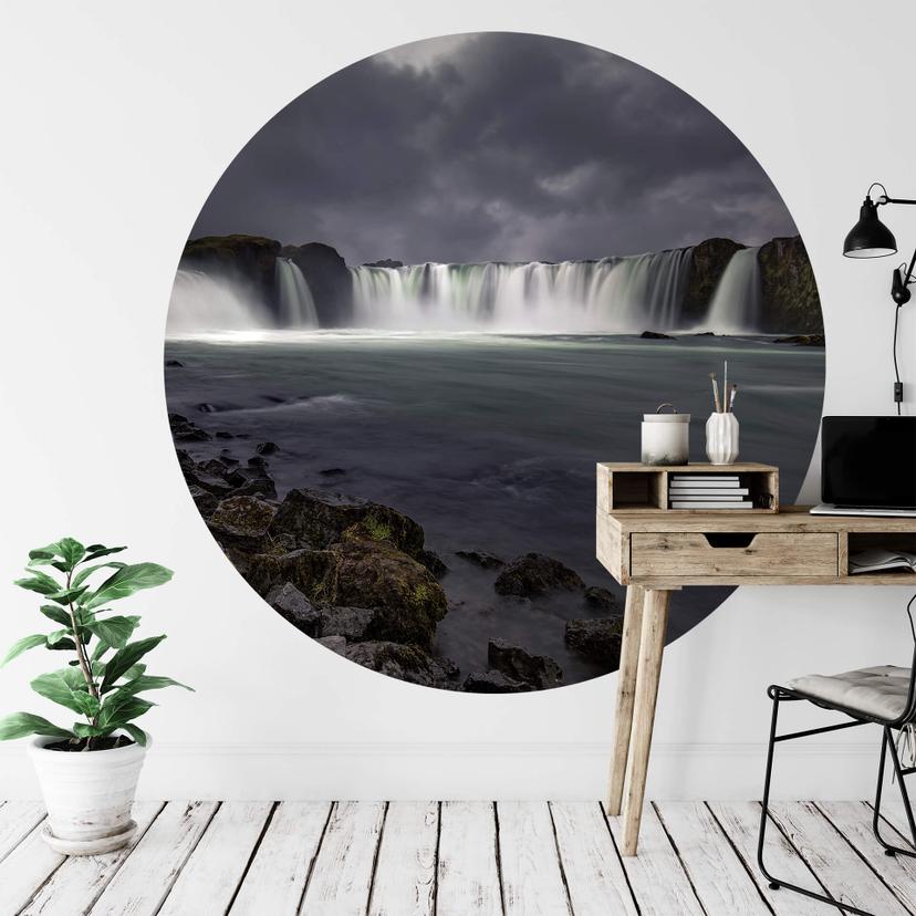Fototapet - Rundt Cuadrado - Gods of Water - vliesetapet/selvklæbende non-woven tapet