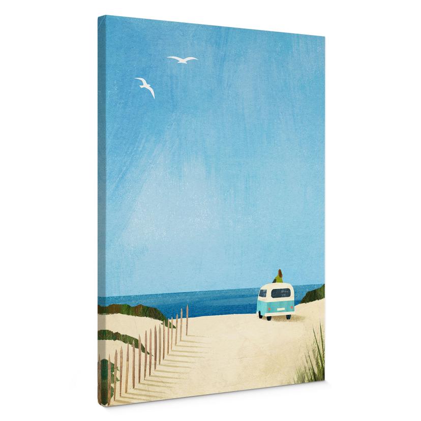 Canvas Livet i en varevogn - ferie ved havet - Rivers