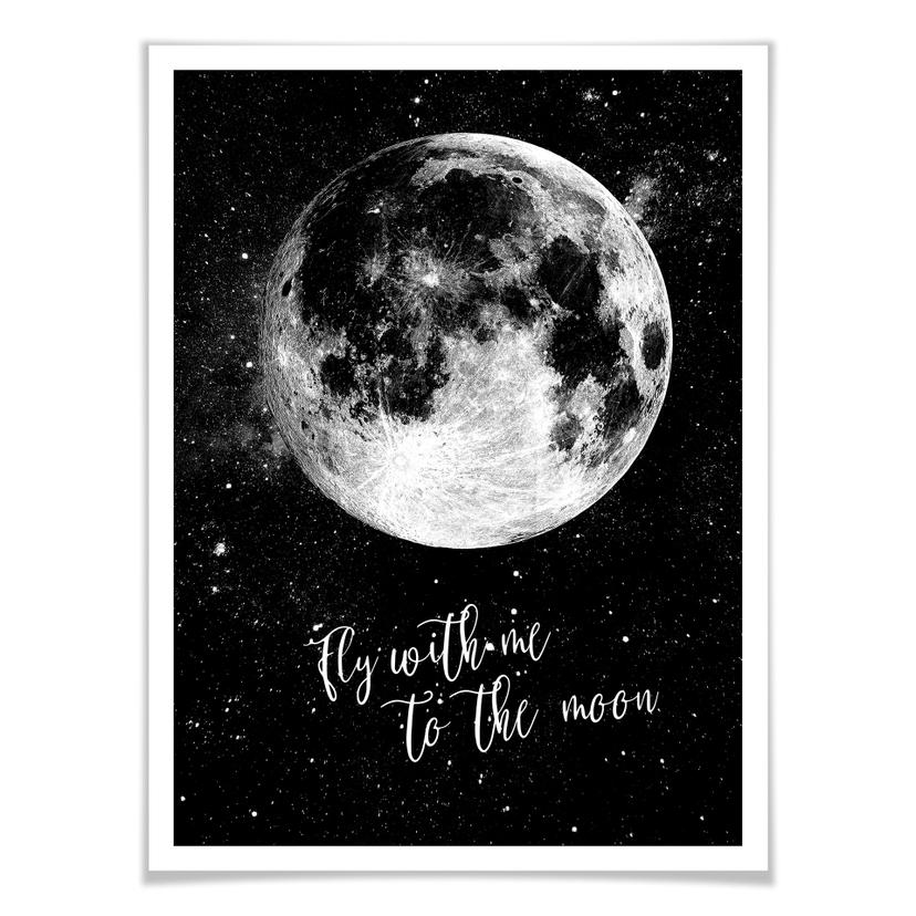 Poster Fly with me to the Moon