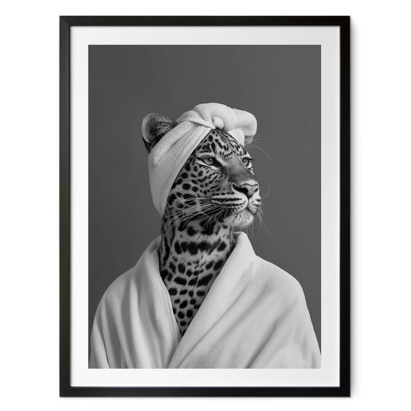 Plakat Royale Spa time-out med leopard - Rahner