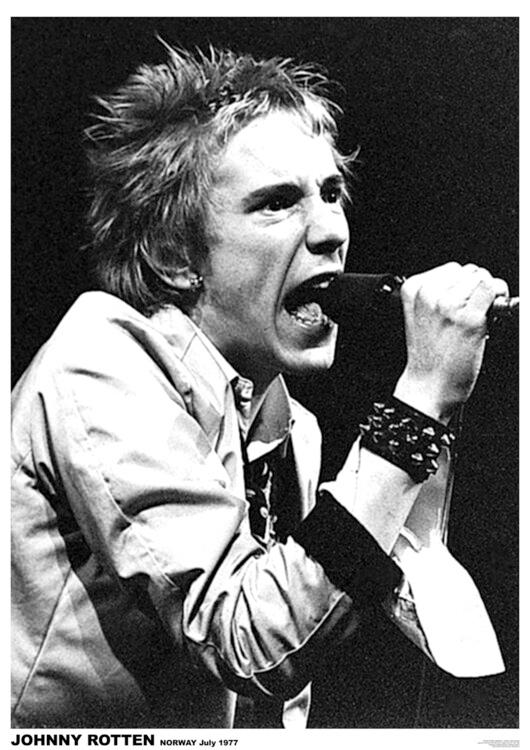 Poster Johny Rotten - Norway, July 1977, affiche (59,4 x 84,1 cm)