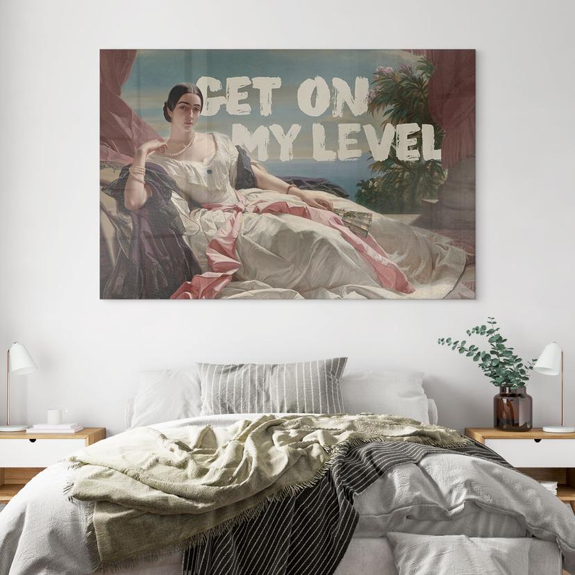 Stampa su vetro acrilico Get on my level - Ispirato a Winterhalter - Ritratto di Leonilla
