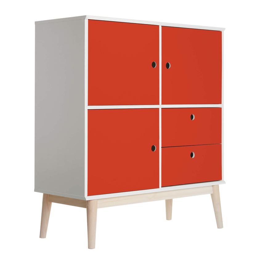 Vinilo adhesivo muebles - rojo claro liso - de la colección Cosy