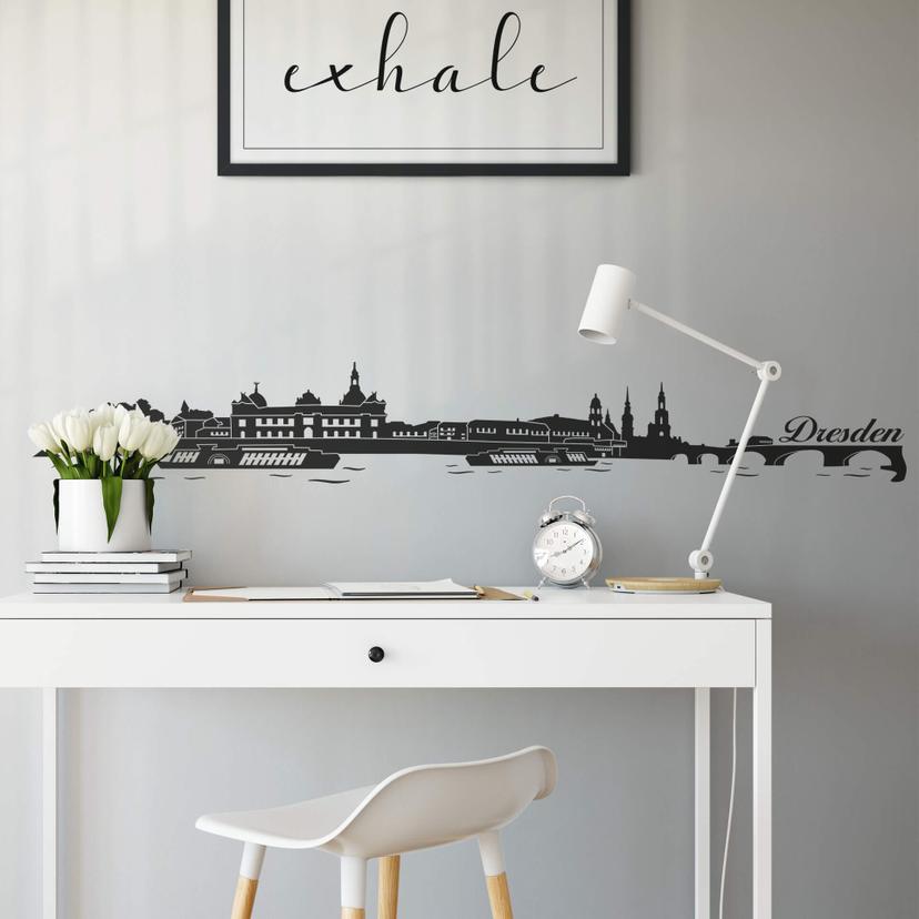 Wandtattoo Dresden Skyline 2