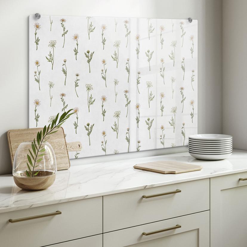 Splashback eng-romantik med markblomster - Kikki Belle