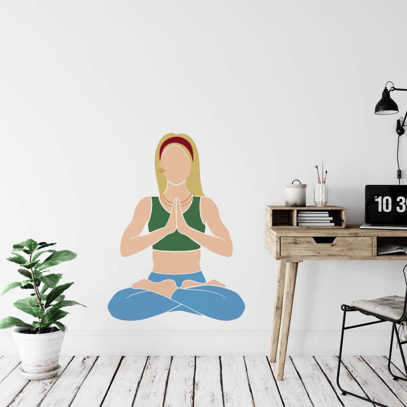Muursticker Yoga Lotus