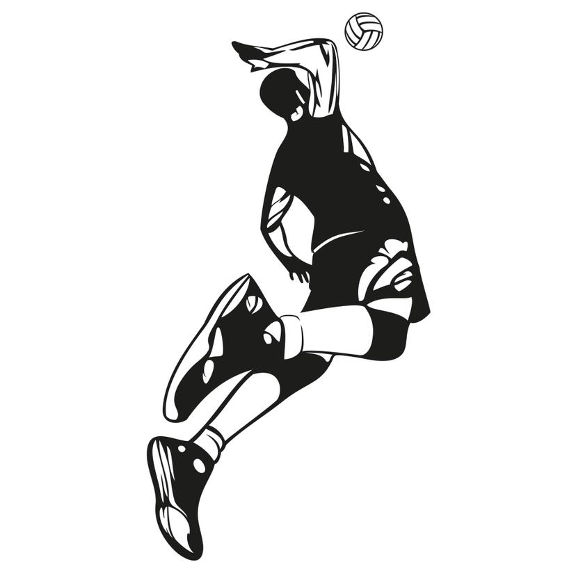 Sticker mural - Volley-ball