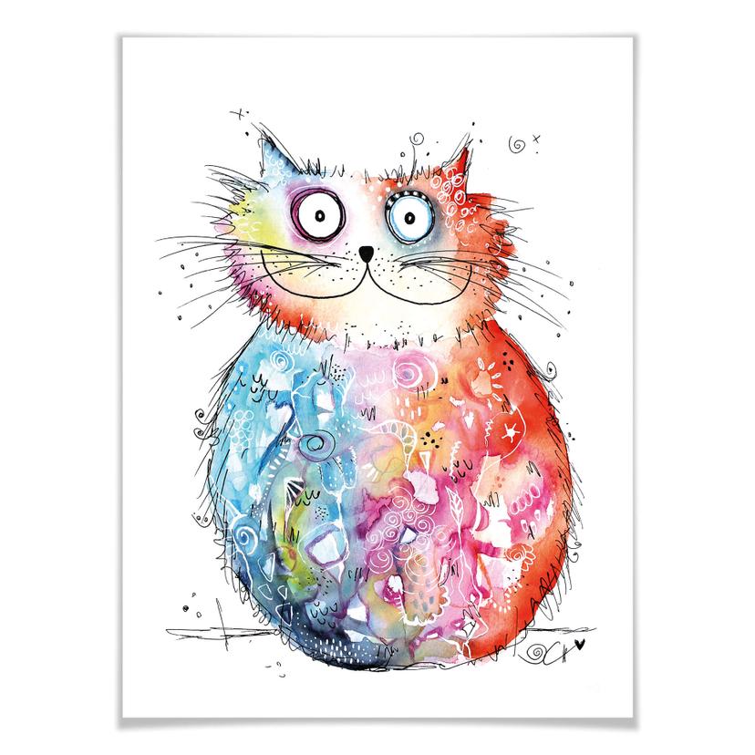 Affiche Hagenmeyer - Happy Cat