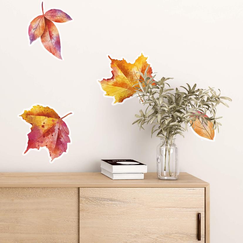Wandtattoo Bunte Herbstblätter (18tlg.)
