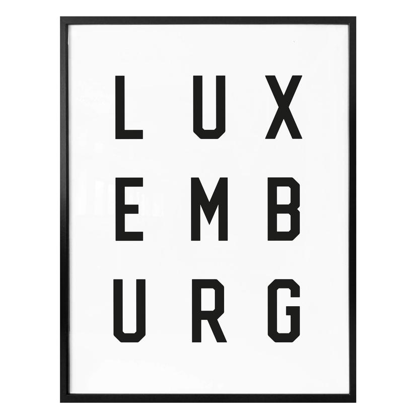 Póster - Tipografía Luxemburgo