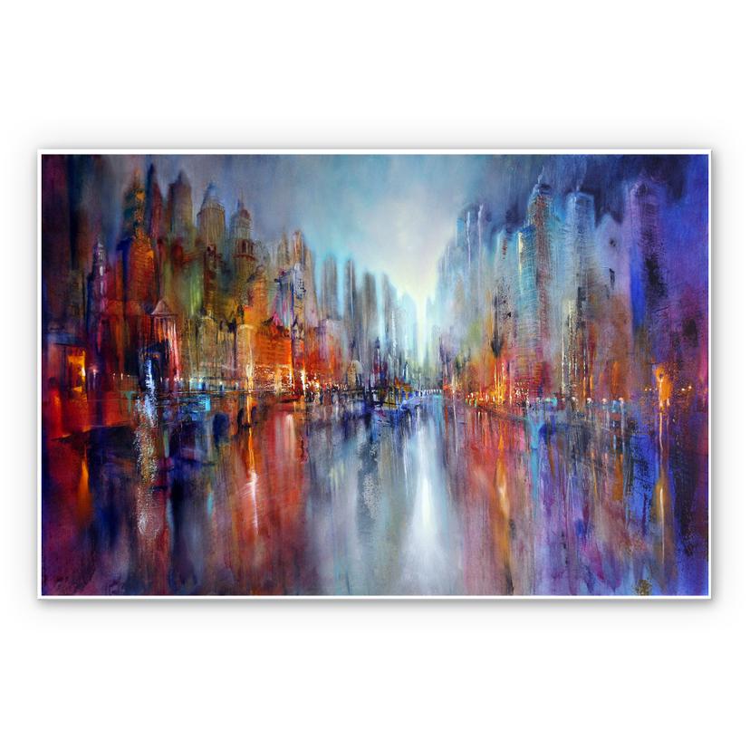 Wanddecoratie Schmucker - Stad aan het water