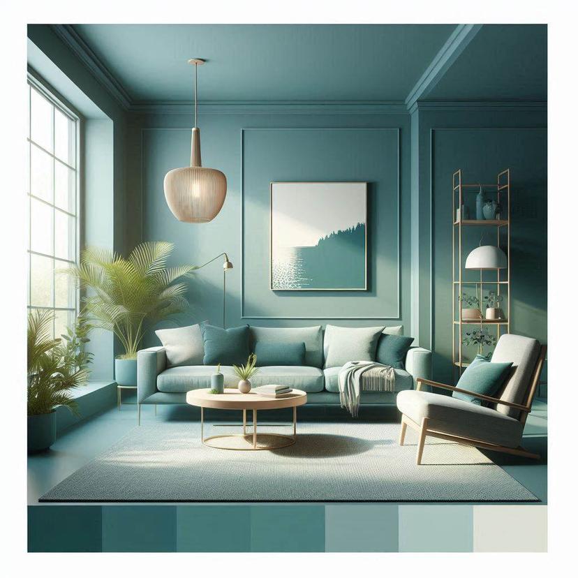 Grün Wandfarbe seidenmatt I Magical Mint | Raumharmonie schaffend | THE COLOR KITCHEN