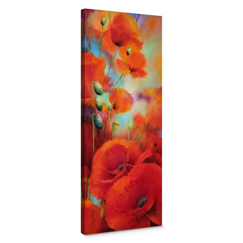 Tableau sur toile Schmucker - Rêve de coquelicots - Panorama