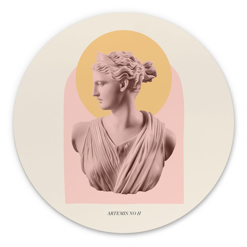 vægdekoration Statue af gudinden Artemis - Grace Digital Art – print på aluminium