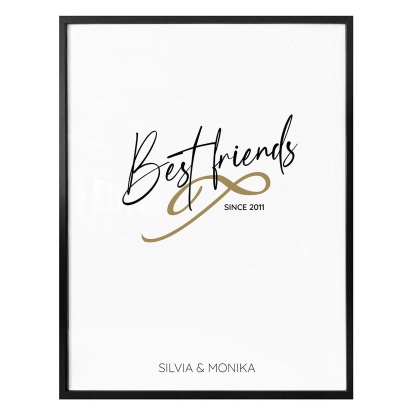 Poster à personnaliser Best Friends
