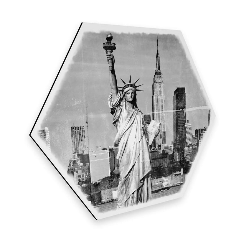 Hexagon Dibond Statue of Liberty