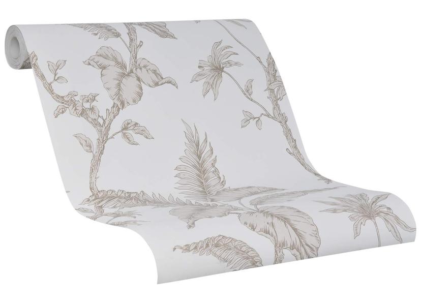 Vliestapete Floral Natur in Beige
