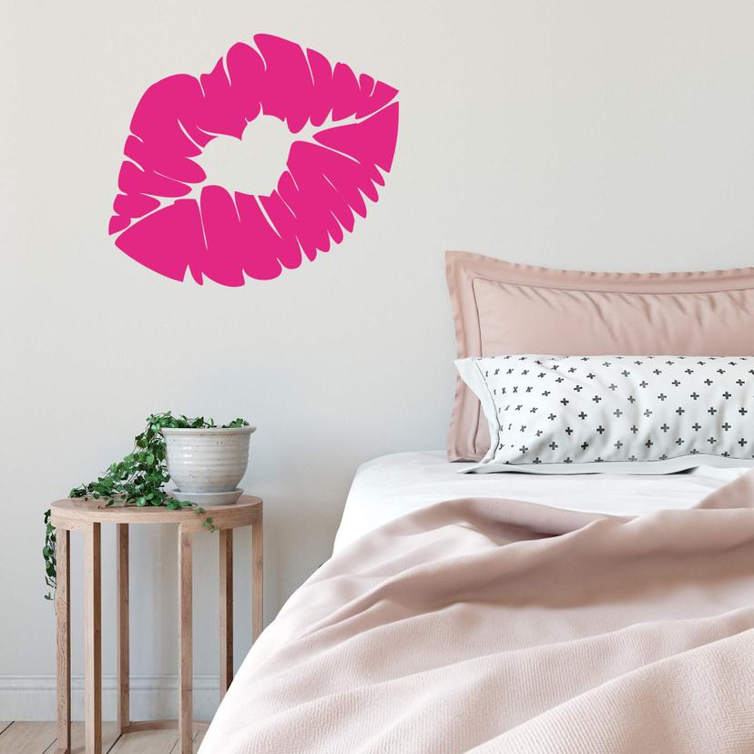 Muursticker Emoji Kiss