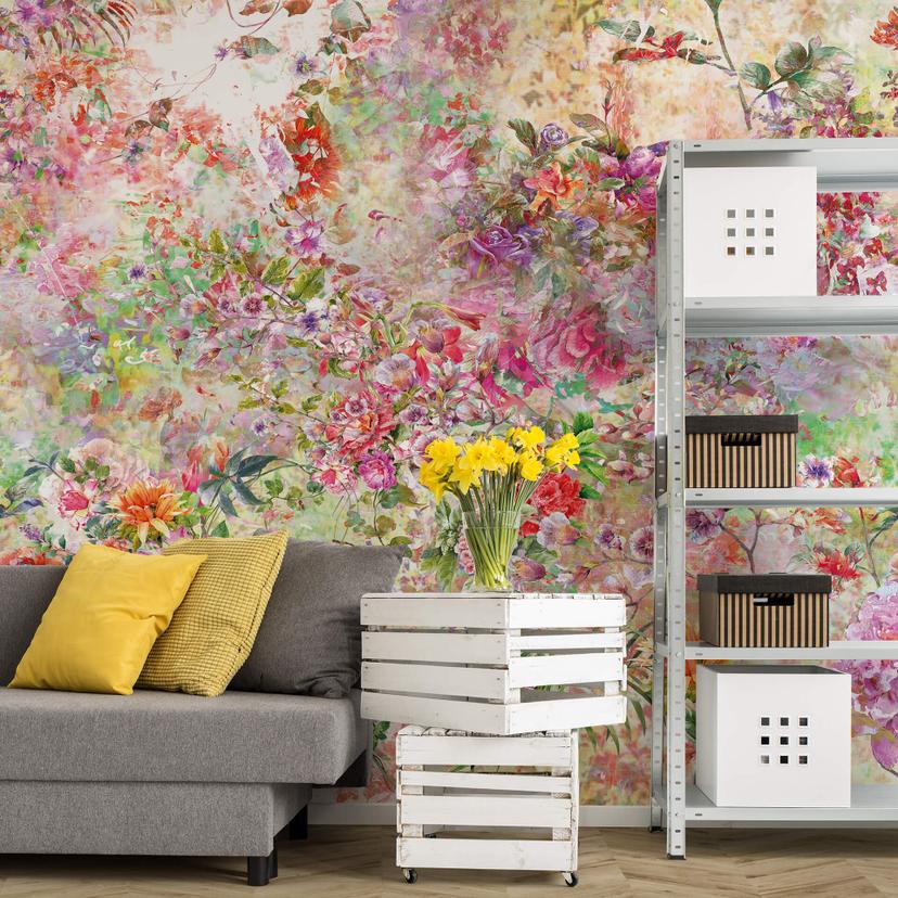 Papier peint photo Collage de fleurs sauvages