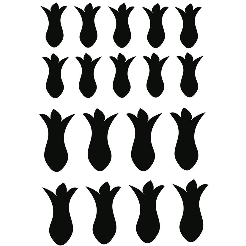 Sticker mural - Set Fleurs #03