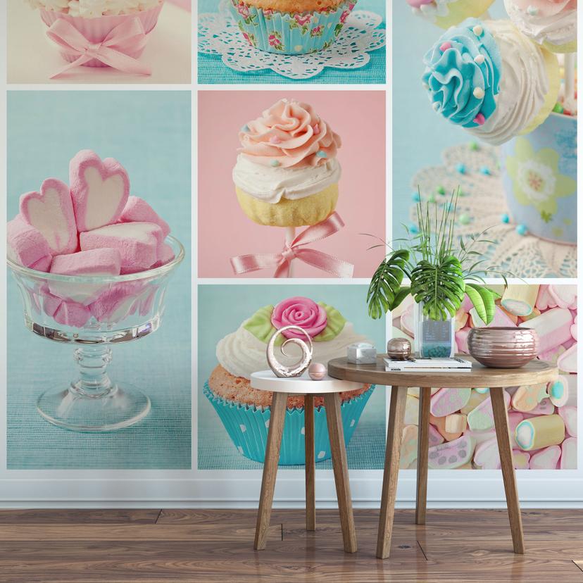 Fotomural de cupcakes