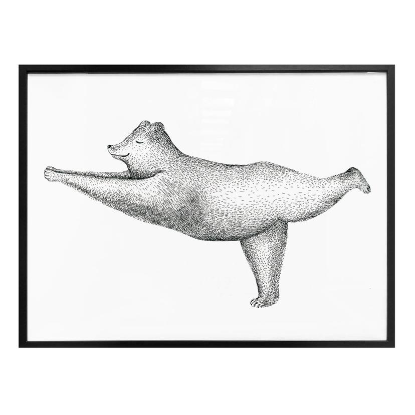 Póster Kvilis - Oso Yoga 02
