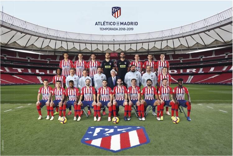 Plakat Atletico Madrid 2018/2019 - Plantilla, plakat (91,5 x 61 cm)