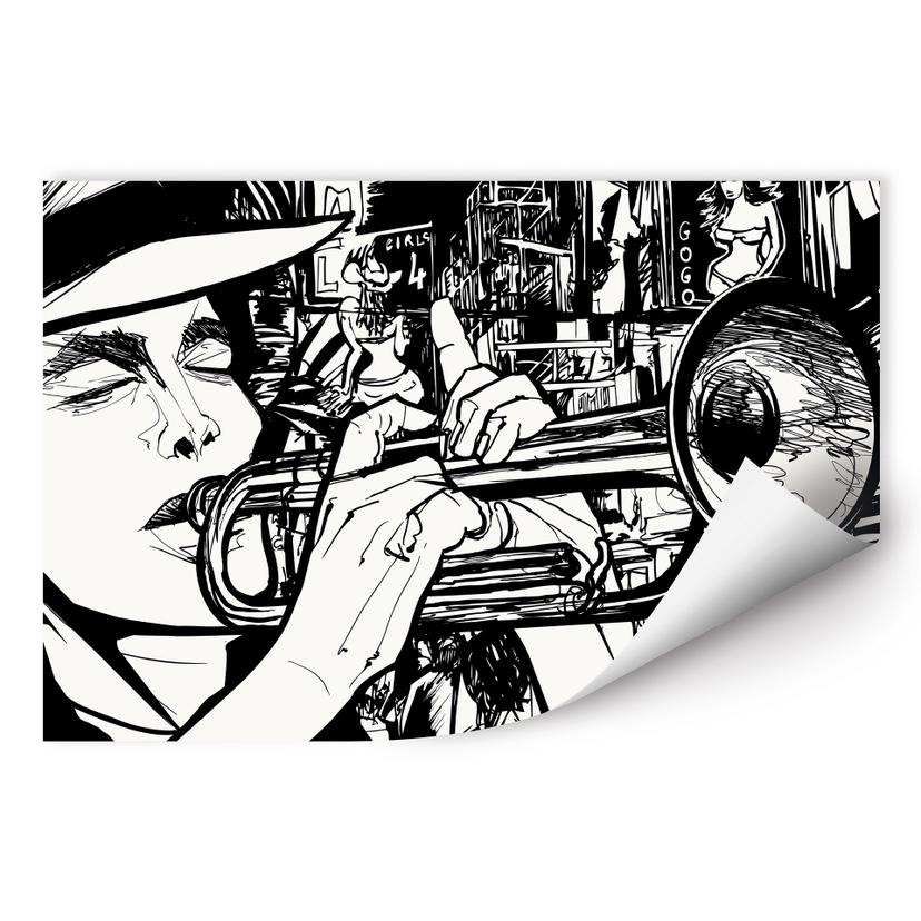 Wallprint W - Sound of a Street Musician