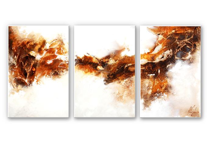 Tableau Forex - Fedrau - Or liquide 02 (3 parties)