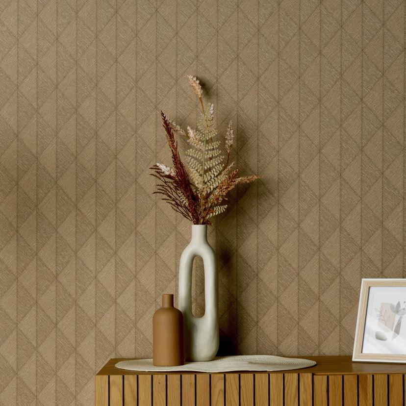 Guido Maria Kretschmer grafisk tapet Woven Whisper Fashion for Walls 5 okker