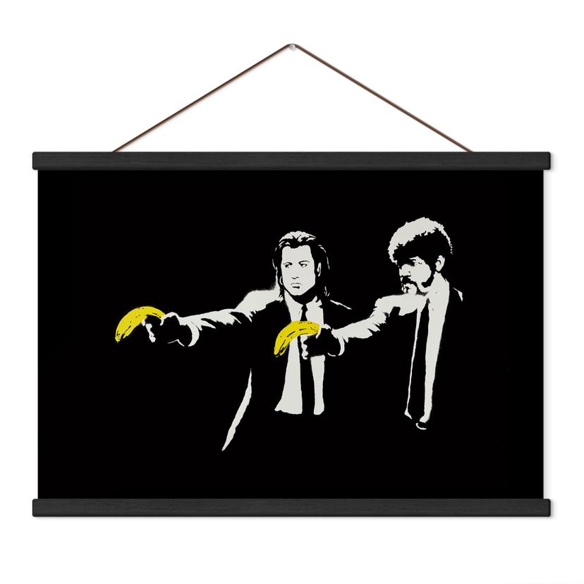 Textielposter - Pulp Fiction - Banksy