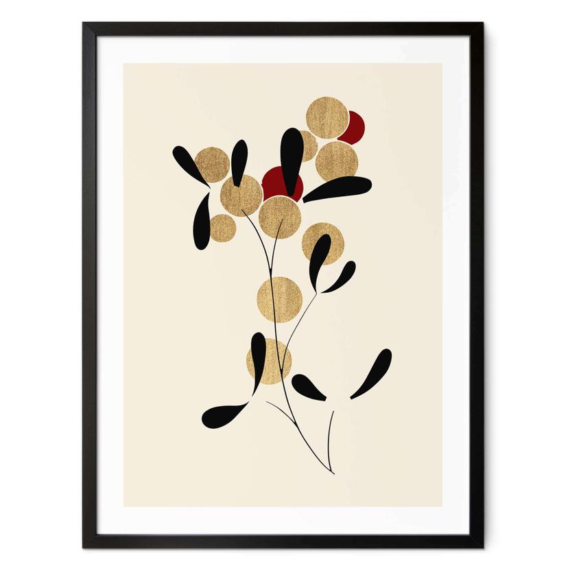 Póster Kubistika - Bayas de oro