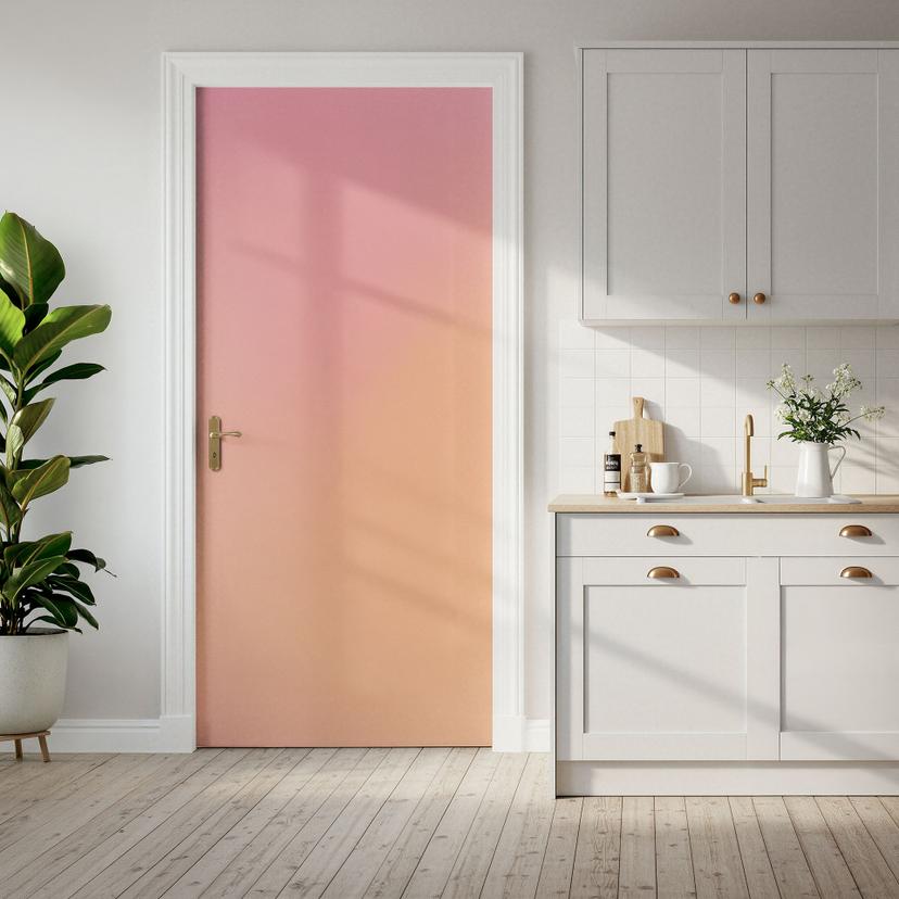Vinilo Ombre helado frambuesa - decoración autoadhesiva para puertas