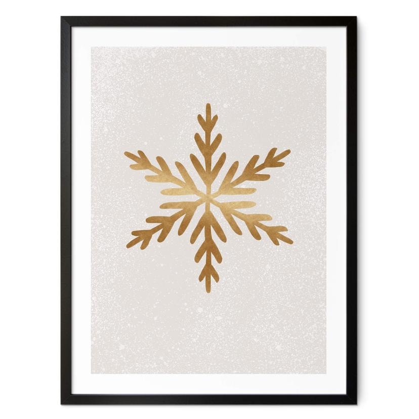 Plakat Orara Studio - Golden Snowflakes