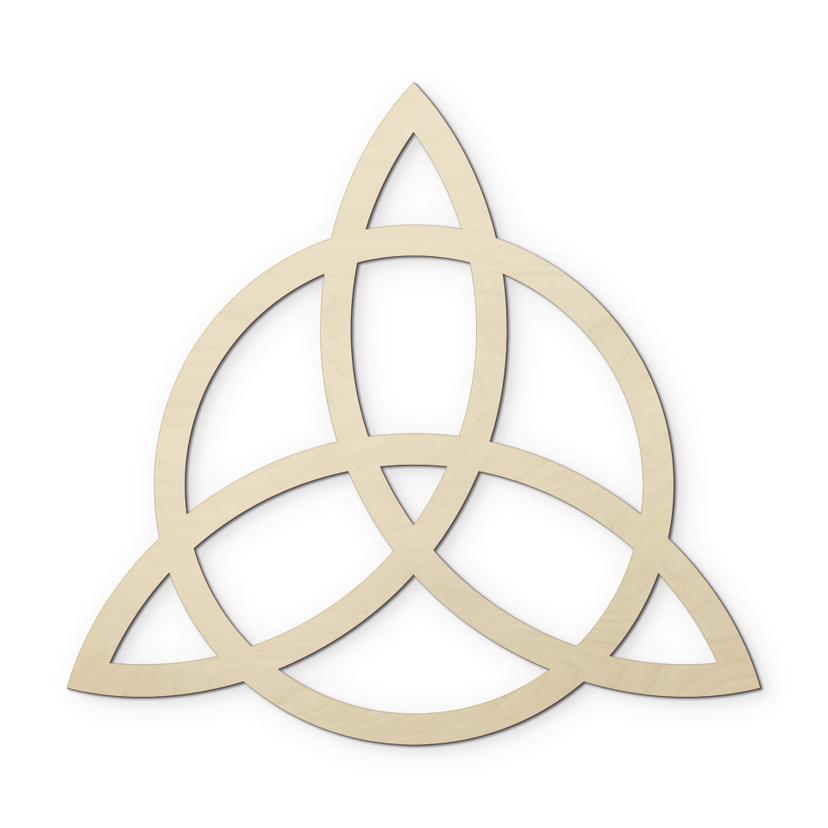 Decoro in legno - Triquetra