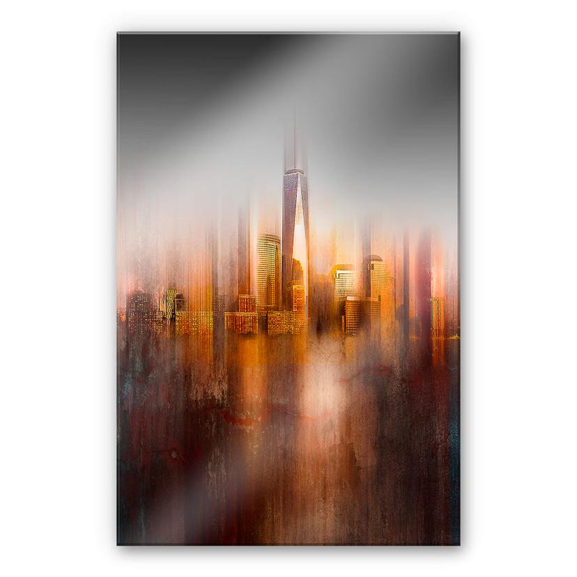 Akrylbillede Chiriaco - New York i aftenlyset