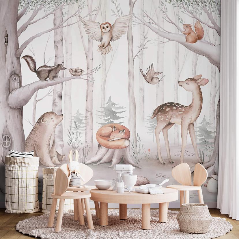 Fototapet Kvilis - Sweet Forest Animals