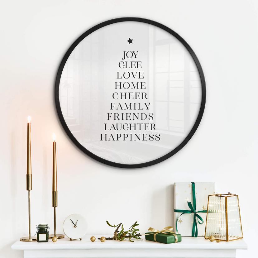Poster Blursbyai - Christmas Tree Typography