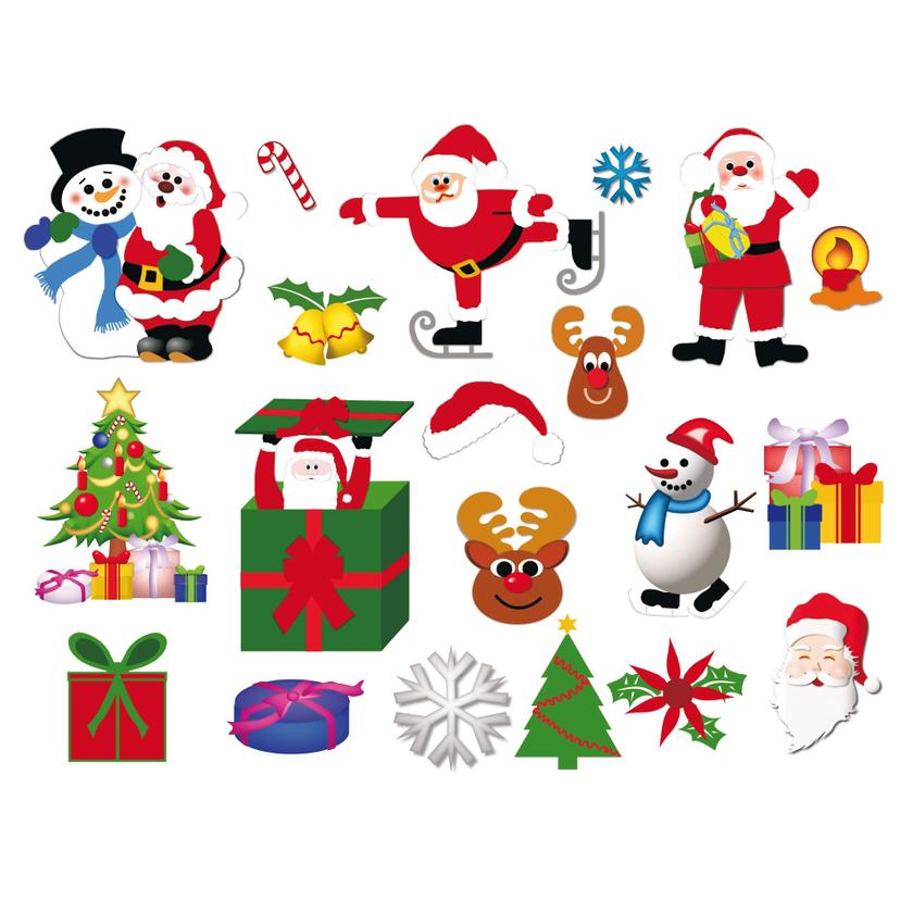 Adesivo per finestra - Set di natale 2